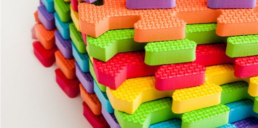 B.O.275 Puzzle piankowe Cyfry 6 szt.