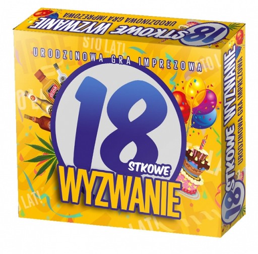 Gra planszowa 18-wyzwanie gra urodzinowa planszowa wyzwanie Grammi