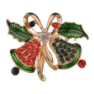 Zdjęcie oferty: Broszka, Gwiazdka, dwa dzwonki czerwony i zielony