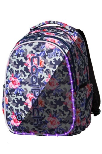 Plecak szkolny wielokomorowy CoolPack fioletowy, różowy, wielokolorowy 26 l