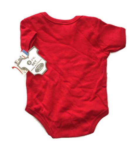 Czerwone body bawełniane Brodway baby 0-3 mc 56-62