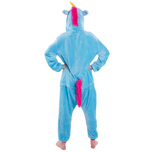 JEDNOROŻEC Niebieski Piżama Kigurumi Onesie Unicorn Przebranie Kostium 176