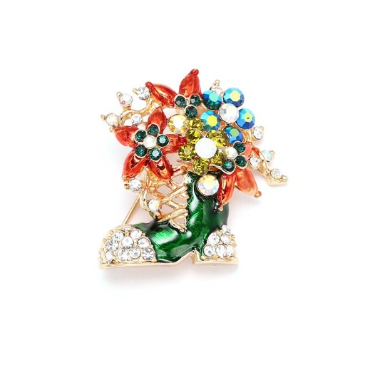 Zdjęcie oferty: Broszka, Gwiazdka, zielony but