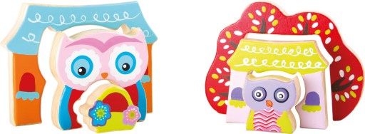 SMALL FOOT Puzzle 3D sówki