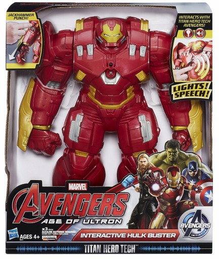Figurka akcji Hasbro Hulkbuster interaktywna 34 cm dźwięki 4+