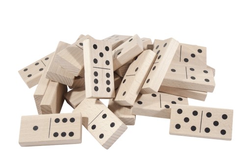 Domino drewniane Brik 28 elementów