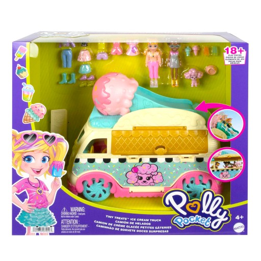 Polly Pocket Modna mobilna lodziarnia Zestaw