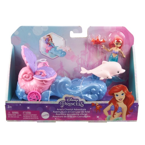 Disney Arielka i pojazd Mała lalka HLW87