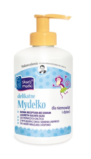 Skarb Matki Delikatne mydełko w płynie dla niemowląt i dzieci 275 ml