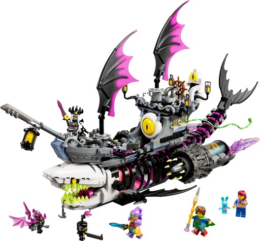 Klocki LEGO DREAMZzz Zestaw Koszmarny Rekinokręt 2 w 1 71469