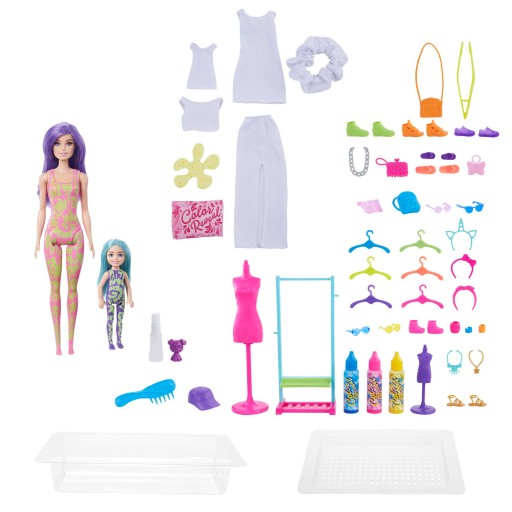 Lalka Barbie Color Reveal Neon Tie-Dye HCD29