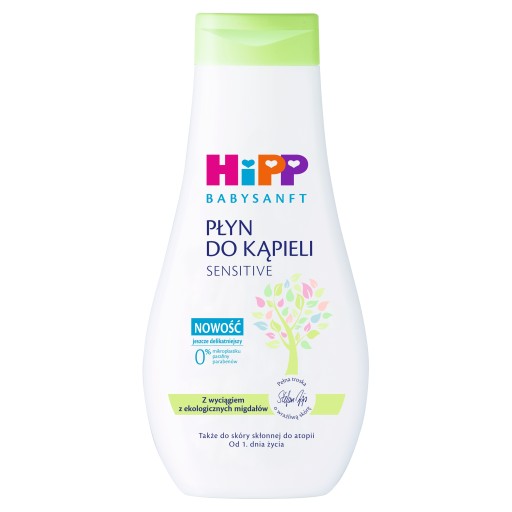 HiPP Babysanft Sensitive płyn do kąpieli na wrażliwą skórę i atopię 350ml