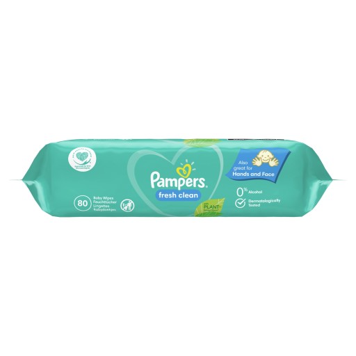 Pampers Fresh Clean chusteczki nawilżane dla dzieci niemowląt 80 szt.