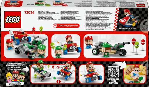 LEGO Super Mario 72034 Mario Kart - Baby Mario kontra Baby Luigi