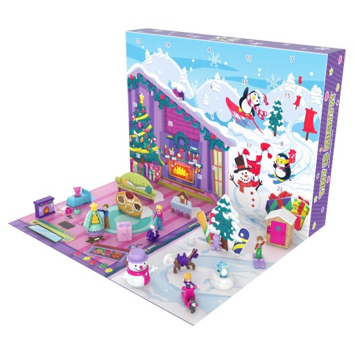Polly Pocket Kalendarz adwentowy + mikrolalki i akcesoria