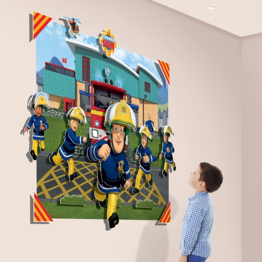 Dekoracje ścienne 3D Walltastic Strażak Sam