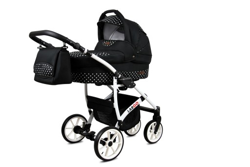 Wózek dziecięcy 2w1 BabyLux LARGO spacerówka gondola spacerowy lekki torba
