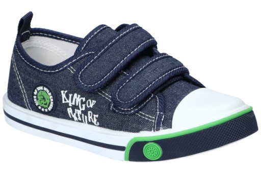 TRAMPKI DZIECIĘCE AMERICAN CLUB TEN170 TENISÓWKI RZEP WKŁADKA SKÓRZANA N 33
