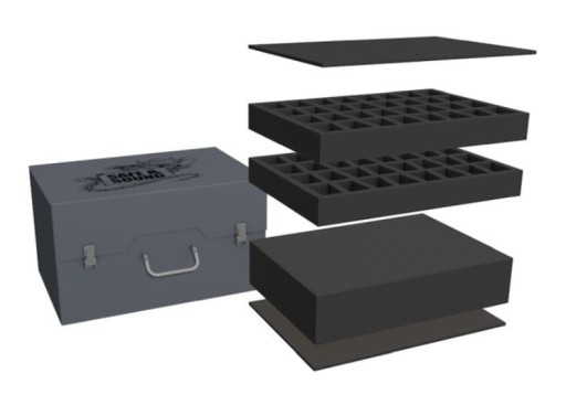ARMY PACK na 64 modeli oraz pianką raster 100 mm