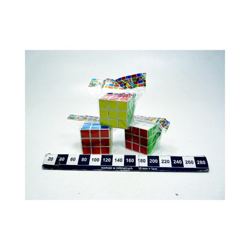 KOSTKA UKŁADANKA ZABAWKA KOLOROWA 5,5 x 5,5cm