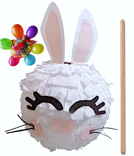 PINIATA KRÓLIK pinata króliczek WIELKANOCNY + KIJ