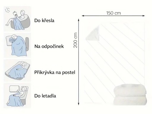 Kocyk HomeLife 150 x 200cm szary gwiazdki