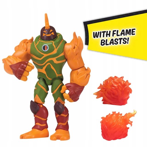 BEN 10 FIGURKA AKCJI HOT SHOT Z OGNISTYMI KULAMI