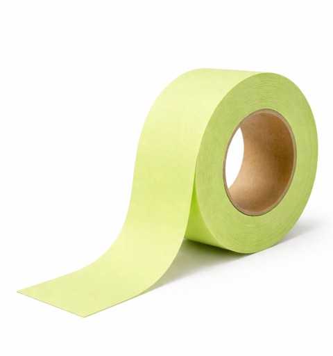 BAWEŁNIANA TAŚMA SAMOPRZYLEPNA 50mm SCRAPBOOKING ZIELONY JASNY PASTELE 10mb