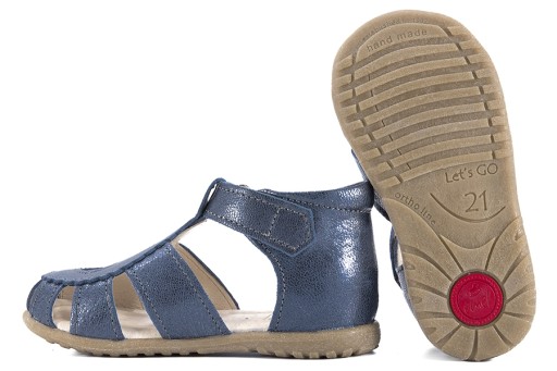 EMEL E2183-16 SANDAŁKI DZIEWCZĘCE ROCZKI granat 22
