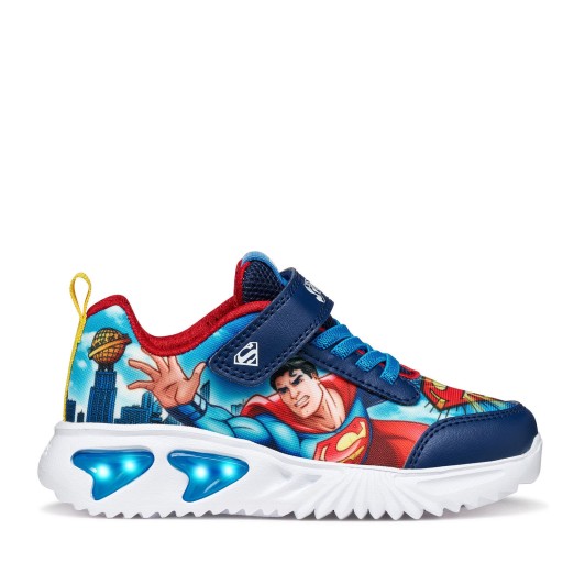 BUTYDZIECIĘCE ZE ŚWIATEŁKAMI GEOX ASSISTER SUPERMAN R30