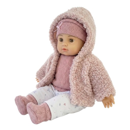 Lalka bobas duża 41 cm interaktywna mówi realistyczna miękka Kinderplay
