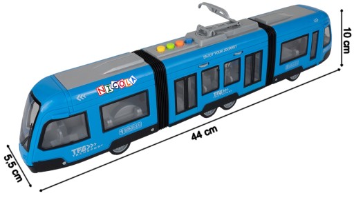 INTERAKTYWNY DUŻY TRAMWAJ ŚWIATŁO DŹWIĘK 5397