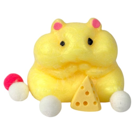 Puszysty CHOMIK SEREK Gniotek SENSORYCZNY TABA Squishy mięciutki IS ADHD