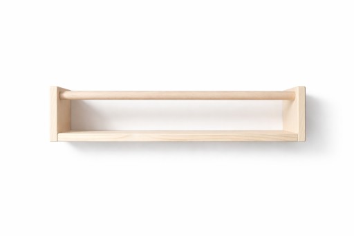 Półka dziecięca Sklejeni drewniana naturalna 60 cm