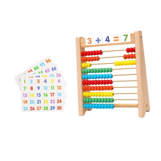 Drewniany Abakus dla Dzieci Matematyka Matematyczna Zabawka Przedszkolna Nauka Zabawka dla Maluchów
