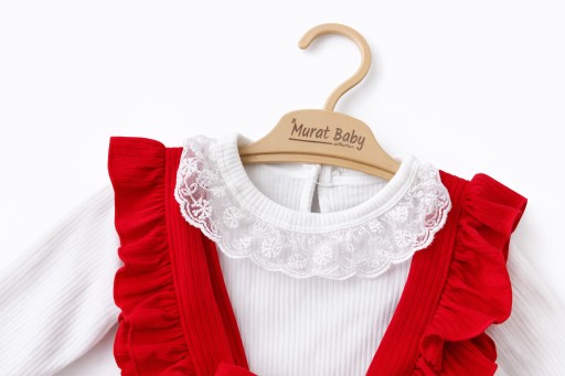 Onno Baby komplet niemowlęcy 3 szt. elementowy czerwony rozmiar 80