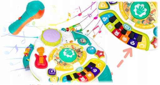 STOLIK DLA DZIECI MULTIFUNKCYJNY EDUKACYJNY MUZYCZNY