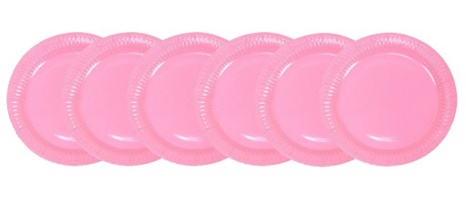 Talerzyki bba66 gładkie 23 cm 6 szt.