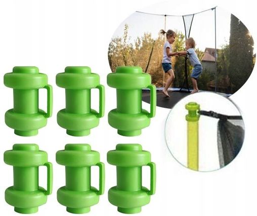 GRZYBEK GRZYBKI UCHWYT LIMONKA DO MOCOWANIA SIATKI SŁUPKI TRAMPOLINY 6 SZT.