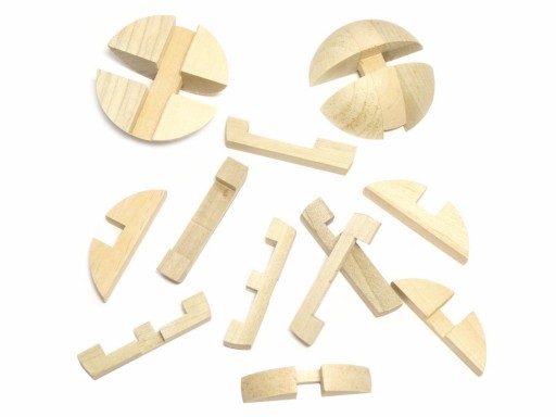 Puzzle drewniane - kula