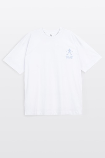 Reporter t-shirt dziecięcy biały bawełna rozmiar 152