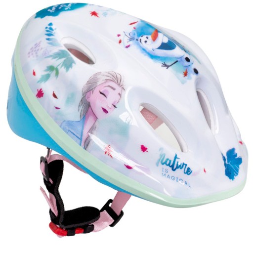 KASK SPORTOWY ROWEROWY DZIEWCZĘCY KRAINA LODU 52-56cm ELSA FROZEN