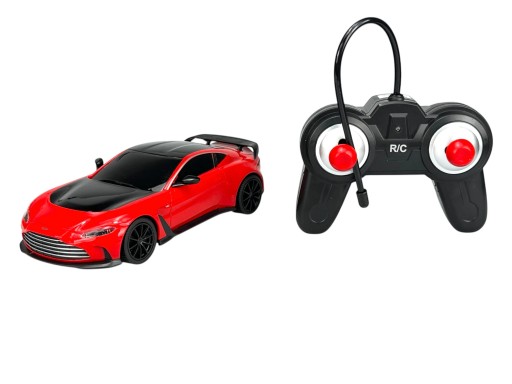 ALLOY CAR ASTON MARTIN 2022 V12 VANTAGE CZERWONY R/C 1:24 NOWY STEROWANY