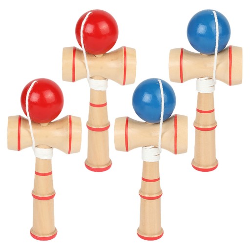 4 SZTUKI KENDAMA ZABAWKA JAPOŃSKA TRADYCYJNA DREWNIANA ZABAWKA KOORDYNACJA RĘKA-OKO