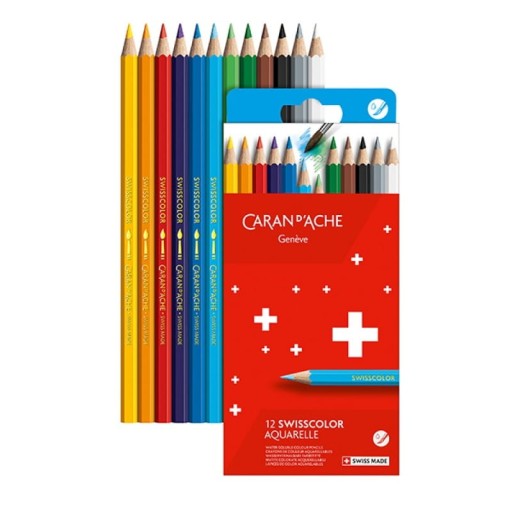 Kredki akwarelowe Caran d'Ache 12 szt.