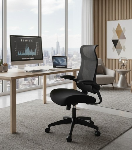 Ergonomiczny fotel biurowy Giosedio FHX004 regulowane podłokietniki, BHP