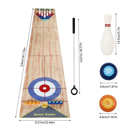 Gra planszowa 3 w 1 Shuffleboard dapengu