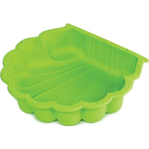 Piaskownica plastikowa podwójna Paradiso Toys Shell zielona
