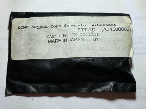 Zdjęcie oferty: YAESU FTT-7D DTMF Keypad Tone Generator do Yaesu VX-500