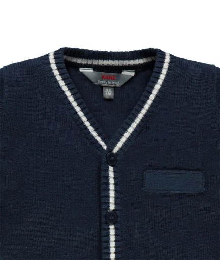 Niemowlęcy sweter rozpinany granatowy Kanz, r. 56